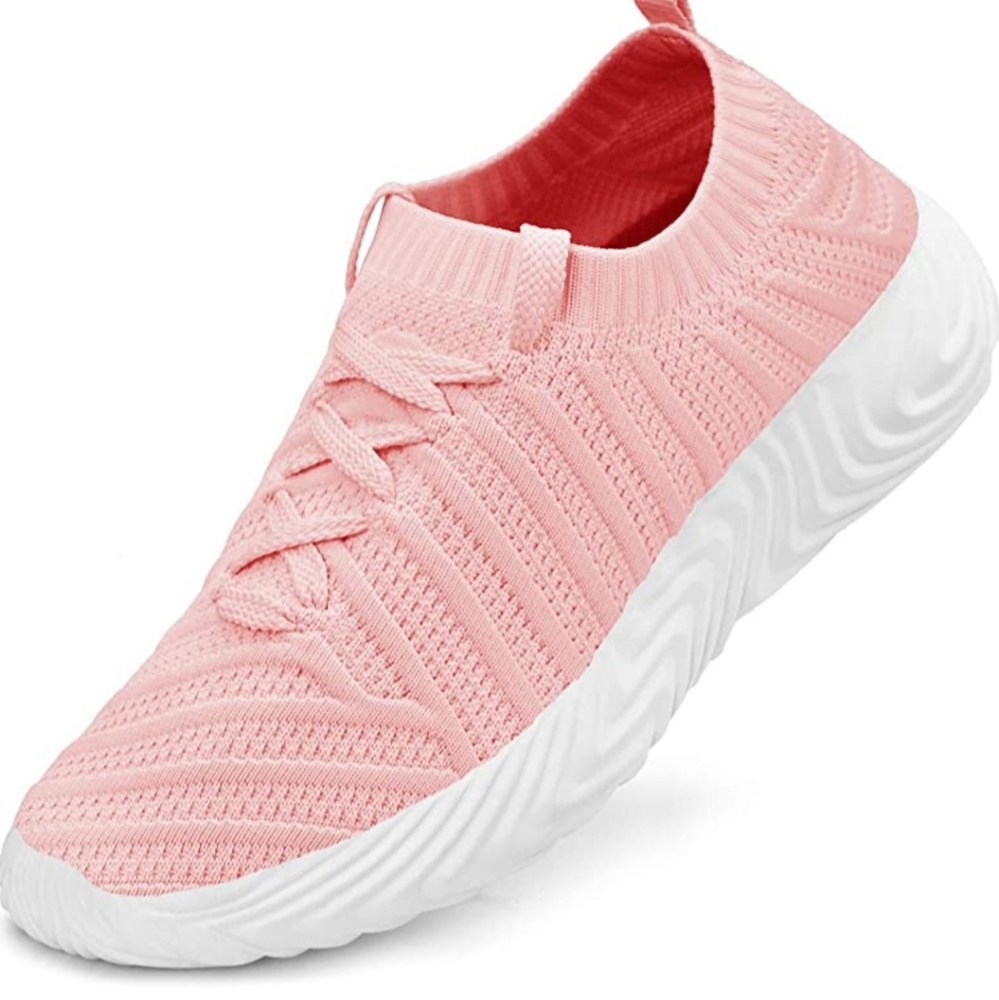 NEW sock-like pink running shoes size 8.5(39) - Picture 3 of 8